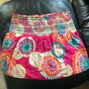 BCBG Floral Print Skirt M/L